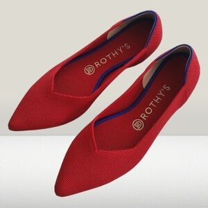 NWT Rothy's The Point Cherry Solid 8.5